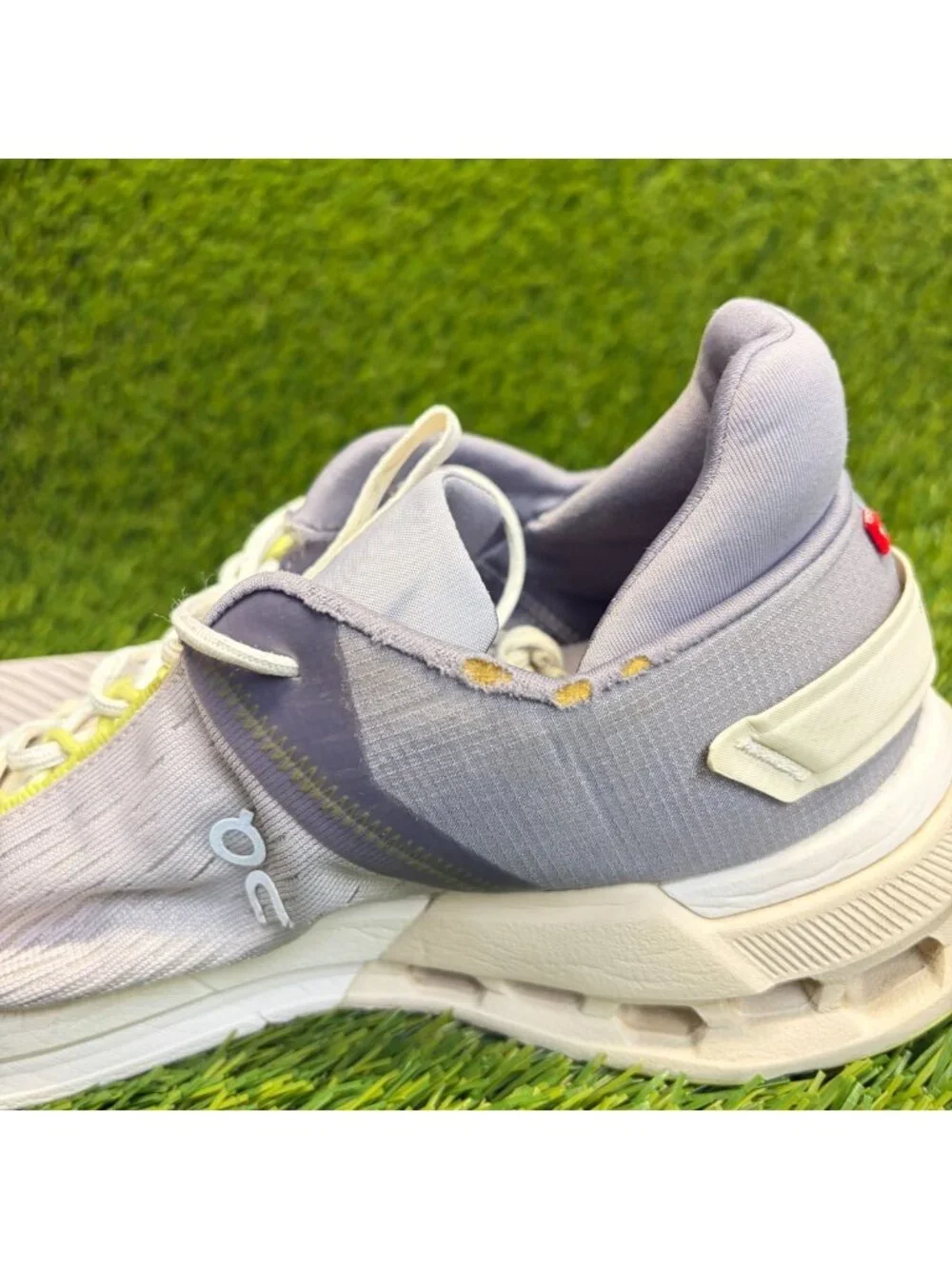 On Cloudnova Flux Womens Size 8 Purple White Athletic Running Shoes Sneakers